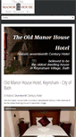 Mobile Screenshot of oldmanorhousehotel.co.uk